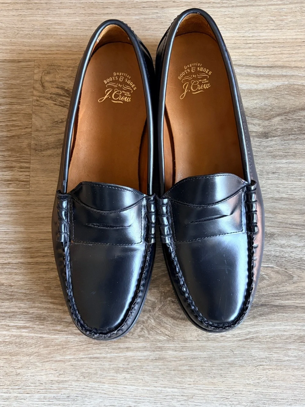 J. Crew crew leather